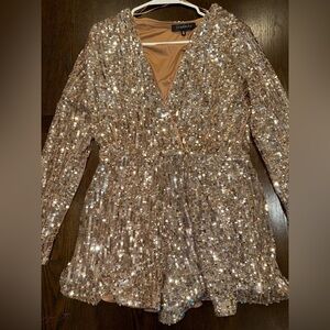 Dynamite- Christelle Sequin Romper